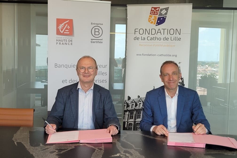 LA CAISSE D’EPRAGNE HAUTS-DE-FRANCE RENOUVELLE SON ENGAGEMENT POUR TROIS ANNEES AUPRES DE LA FONDATION DE LA CATHO DE LILLE