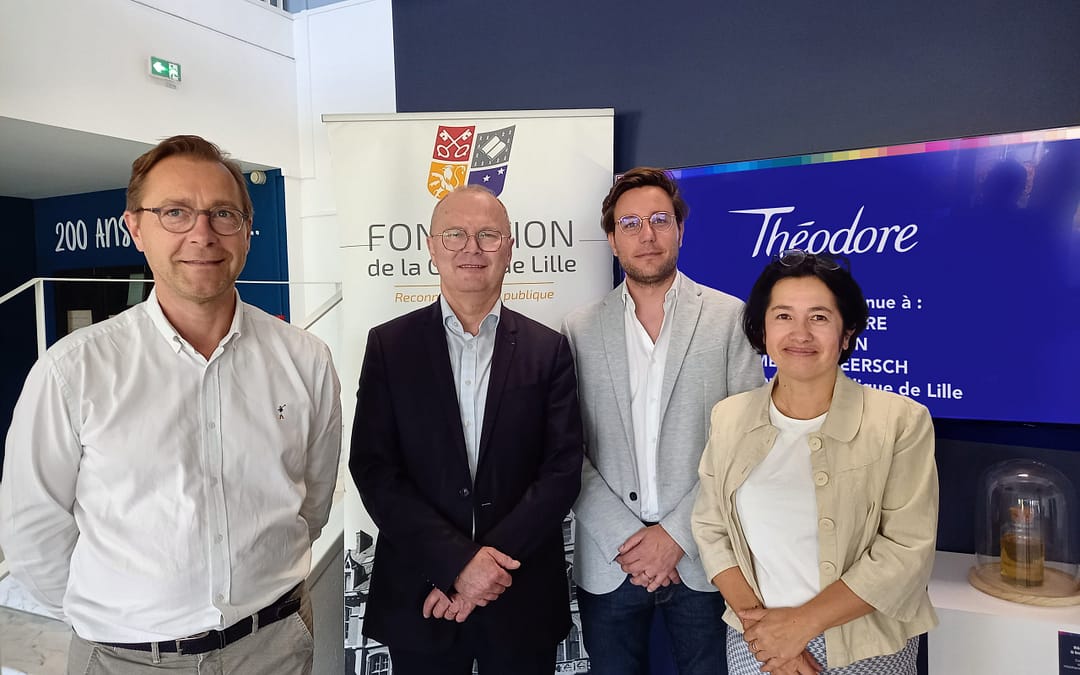 Théodore renouvelle son engagement avec la Fondation de la Catho de Lille