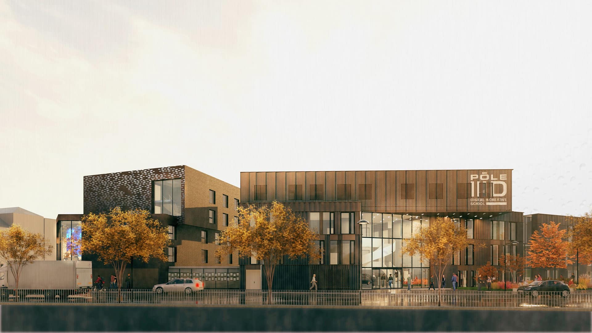 Nouveau campus vue 1 Nouveau campus pole 3D roubaix/ tourcoing