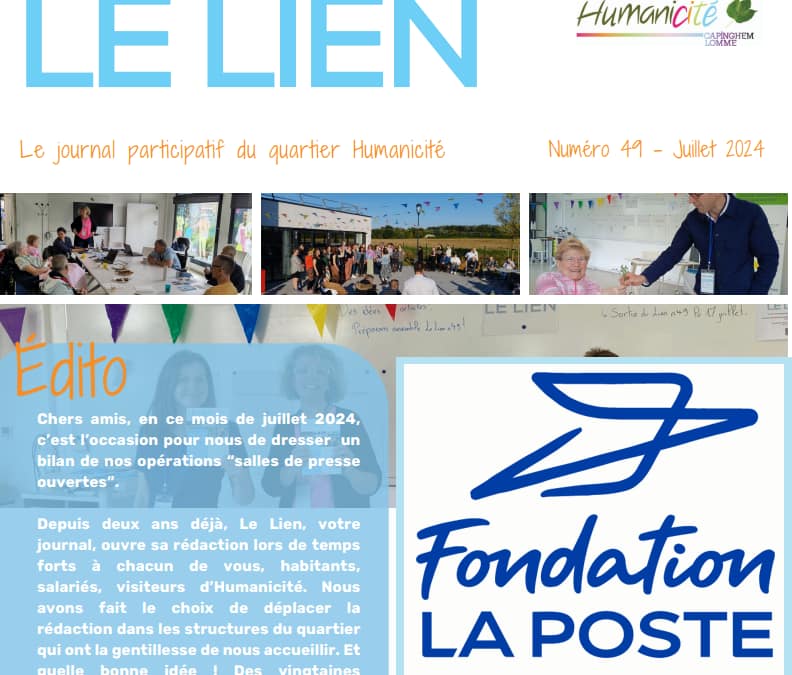 La Fondation La Poste soutient le journal participatif du quartier Humanicité