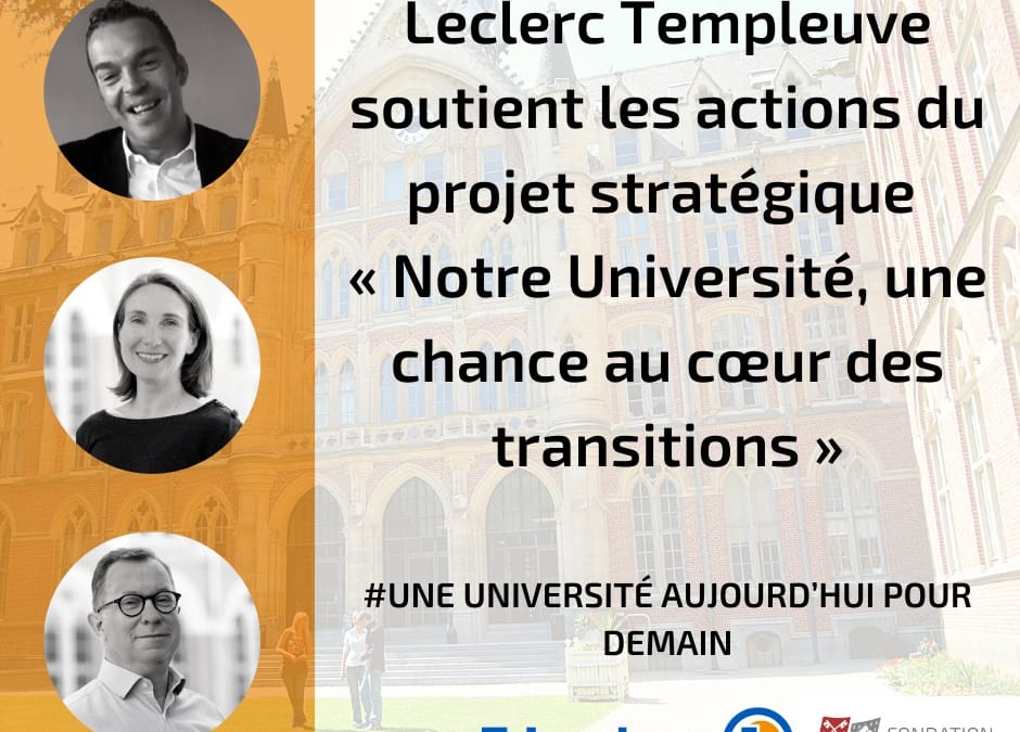 E.LECLERC Templeuve soutient le projet stratégique de l’Université